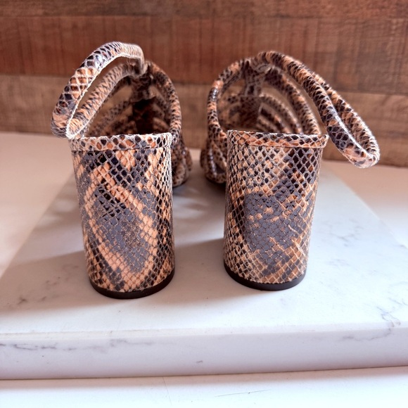 NWT Free People Colette Cinched Heel Python - Picture 7 of 10